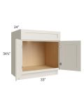Asheville Cloud Shaker 33" Sink Base Cabinet