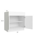 Venetian White Gloss 33" Sink Base Cabinet