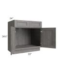 Providence Slate Grey 33" Sink Base Cabinet