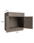 Providence Natural Grey 33" Sink Base Cabinet  