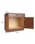 Phoenix Caramel Glaze 36" Sink Base Cabinet