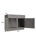 Providence Slate Grey 42" Sink Base Cabinet