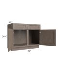 Providence Natural Grey 42" Sink Base Cabinet