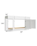 Stratton White Shaker 60" Sink Base Cabinet
