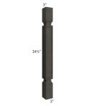 Charcoal Grey Shaker Square Decorative Leg 