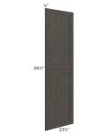 Charcoal Grey Shaker 24x90 Tall Decorative Door Set 