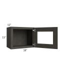 Charcoal Grey Shaker 18x15 Decorative Wall Cabinet