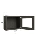 Charcoal Grey Shaker 21x18 Decorative Wall Cabinet