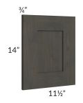 Charcoal Grey Shaker 12x15 Wall Decorative Door