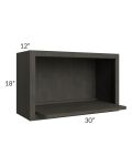 Charcoal Grey Shaker Wall Microwave Shelf Kit 