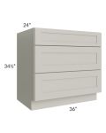 Stone Shaker 36" 3-Drawer Base Cabinet