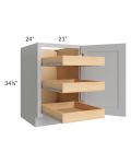 Stone Shaker 21" Full Height Door Base Cabinet with 3 Rollout Trays