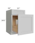 Stone Shaker 21" Base Cabinet with Double Trashcan Pullout