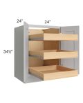 Stone Shaker 24" Full Height Base Cabinet with 3 Rollout Trays