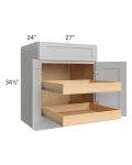 Stone Shaker 27" Base Cabinet with 2 Rollout Trays