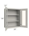 Stone Shaker 24x30 Wall Glass Door Cabinet (Prepped for Glass Doors)