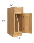 Madison Honey Shaker 12" Tray Divider Base Cabinet