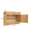 Madison Honey Shaker 42" Base Cabinet