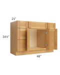 Madison Honey Shaker 48" Vanity Base Cabinet 1