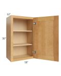 Madison Honey Shaker 18x30 Wall Cabinet