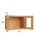 Madison Honey Shaker 24x18 Decorative Wall Cabinet