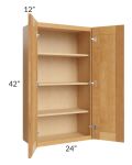 Madison Honey Shaker 24x42 Wall Cabinet