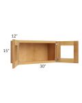 Madison Honey Shaker 30x15 Decorative Wall Cabinet