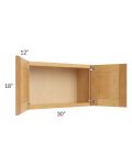 Madison Honey Shaker 30x18 Wall Cabinet