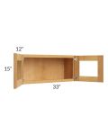 Madison Honey Shaker 33x15 Decorative Wall Cabinet