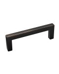Contemporary Metal Pull 3.78" Center to Center in Brushed Oil-Rubbed Bronze
