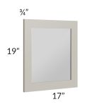 Stratton Light Grey Shaker 17x19 Mirror