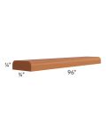 Lexington Cinnamon Glaze 96" Scribe Molding with Double Round Edge