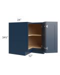 Madison Navy Shaker 36" Lazy Susan Base Cabinet
