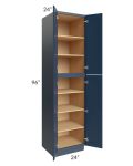 Madison Navy Shaker 24x96x24 Wall Pantry Cabinet