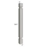Midtown Light Grey Shaker 3x3 Post