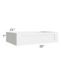 Aspen White Shaker 30x21 Desk Drawer