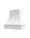 Catalina White Asheville Strapped Curved Hood with Block Molding