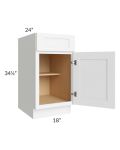 Royal White Shaker 18" Base Cabinet
