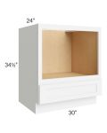 Royal White Shaker 30" Base Microwave Cabinet