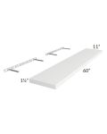 Brilliant White Shaker 60" Floating Shelf