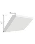 Brilliant White Shaker Large Angle Crown Molding 