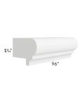 Brilliant White Shaker 96" Light Rail Molding 