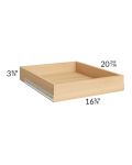 Brilliant White Shaker 21" Roll Out Tray
