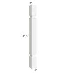 Brilliant White Shaker Square Decorative Leg 