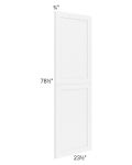 Brilliant White Shaker 24x84 Tall Decorative Door Set