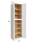 Brilliant White Shaker 24x96x24 Wall Pantry Cabinet
