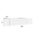 Brilliant White Shaker 36" Vanity Knee Drawer (Can Be Trimmed)