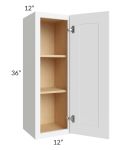 Royal White Shaker 12x36 Wall Cabinet