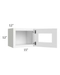 Brilliant White Shaker 15x12 Decorative Wall Cabinet