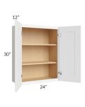 Royal White Shaker 24x30 Wall Cabinet